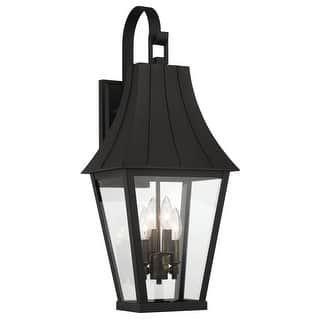 The Great Outdoors Chateau Grande 4 Light 28" Tall Outdoor Wall Sconce