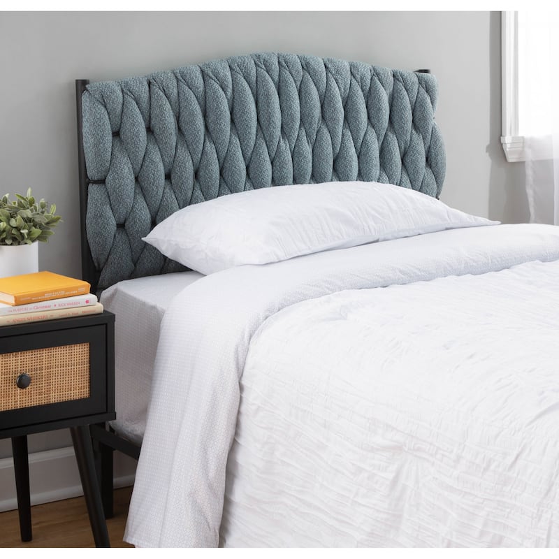 Silver Orchid Braided Matisse Twin Headboard