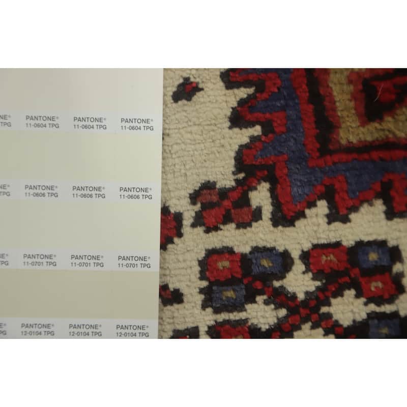 Hand Knotted Oriental 100% Wool Carpet Traditional Medallion Red Heriz Area Rug - 9' 8'' X 6' 11''