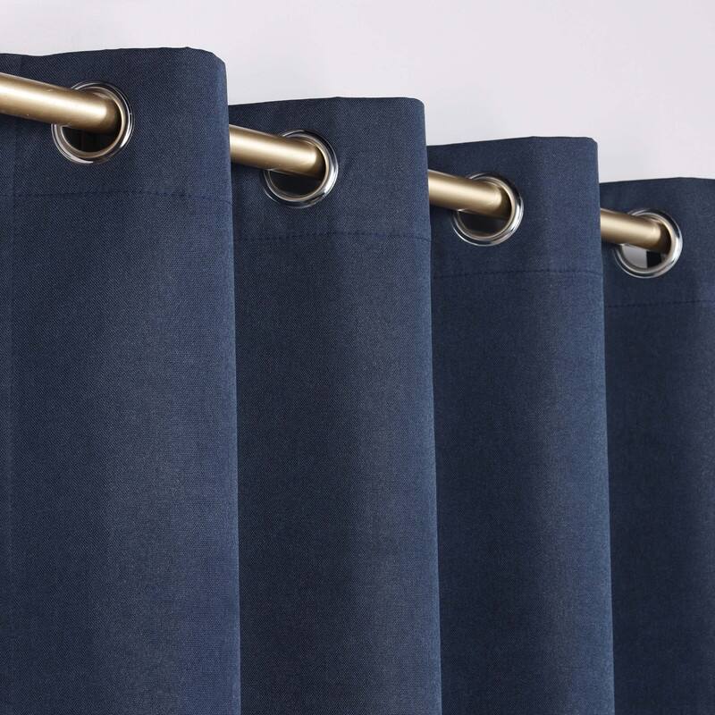 Superior Neal 100% Blackout Grommet Curtains, Set of 2 Panels
