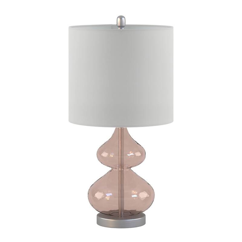 Ellipse Curved Glass Table Lamp, Set of 2 for living room,bedroom,and dining room