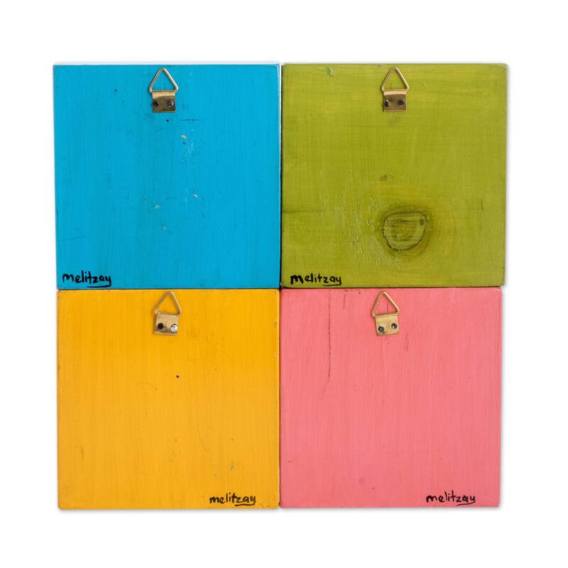 Novica Handmade Commemorative Garments Wood Wall Art (Set Of 4)