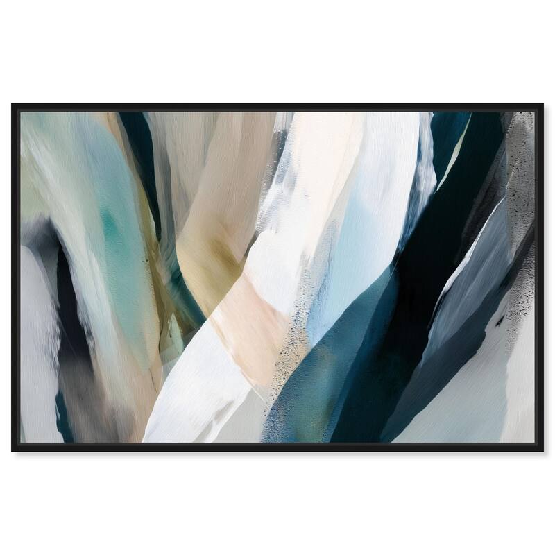 Sweeping Forms II Canvas by Art Remedy - Black - 15" x 10"