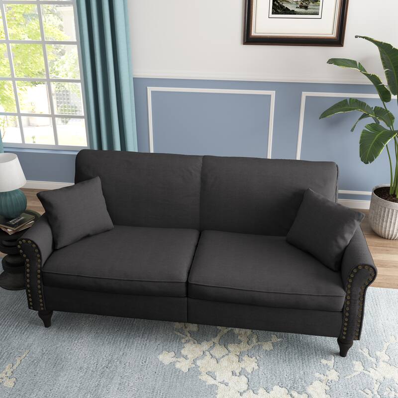 Modern 73" Couch Loveseat Upholstered Sofa