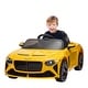 preview thumbnail 1 of 98, Licensed Bentley Mulsanne 12V Kids Ride-On Car with Remote Control, Bluetooth, USB, MP3, 3-Speed Adjustable Yellow