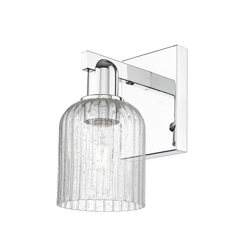 Innovations Lighting 716-1W-11-5 Bridal Veil Sconce Bridal Veil 11" - Polished Chrome / Seedy