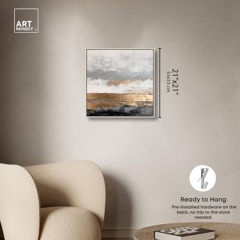 Moonlit Gold II Canvas by Art Remedy