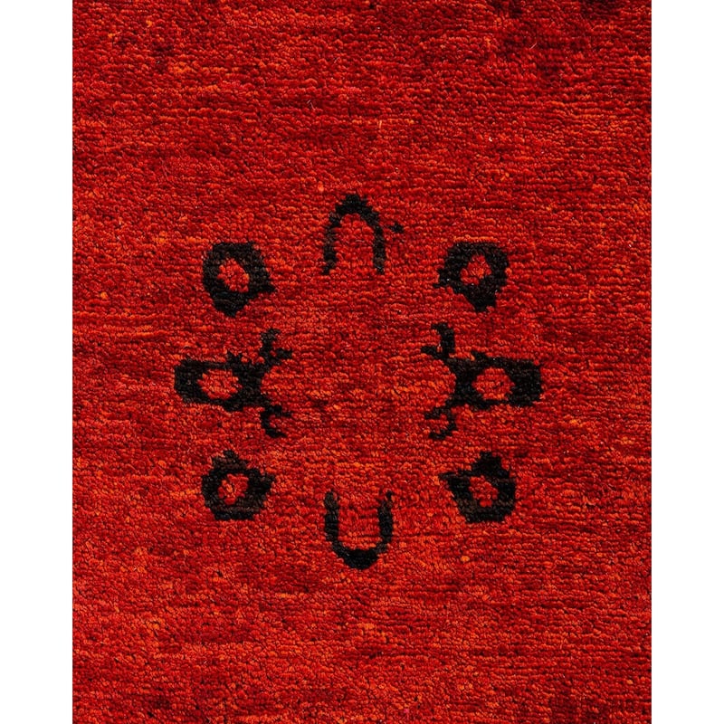 Fine Vibrance, One-of-a-Kind Handmade Area Rug - Orange, 6' 1" x 9' 10" - 6' 1" x 9' 10"