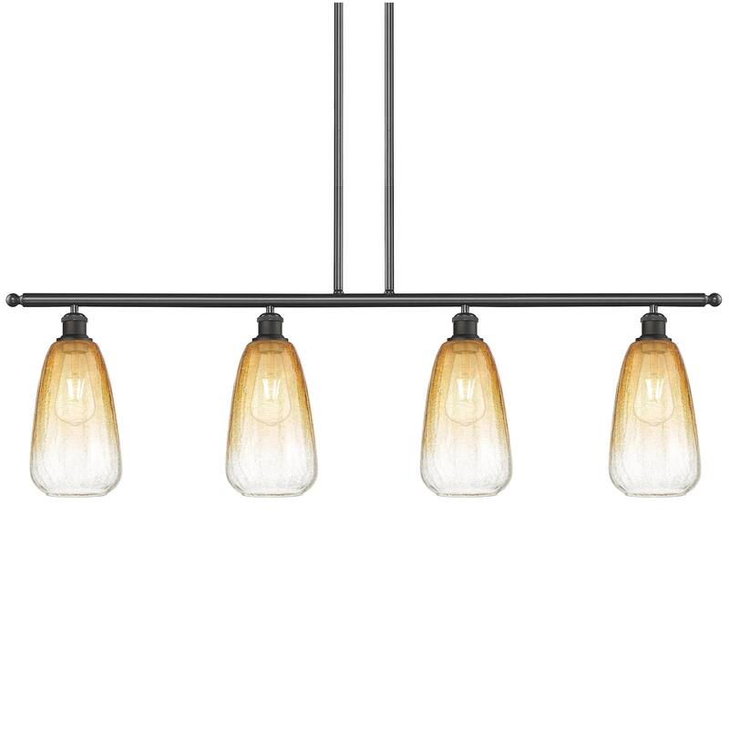 Innovations Lighting 516-4I-14-48 Brookhaven Almond Linear Brookhaven - Oil Rubbed Bronze / Amber