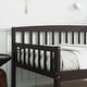 preview thumbnail 6 of 25, Kids Daybed Wood Sofa Bed with Pull-out Storage Drawers Twin Size Platform Storage Bed with Headboard Footboard Guardrails