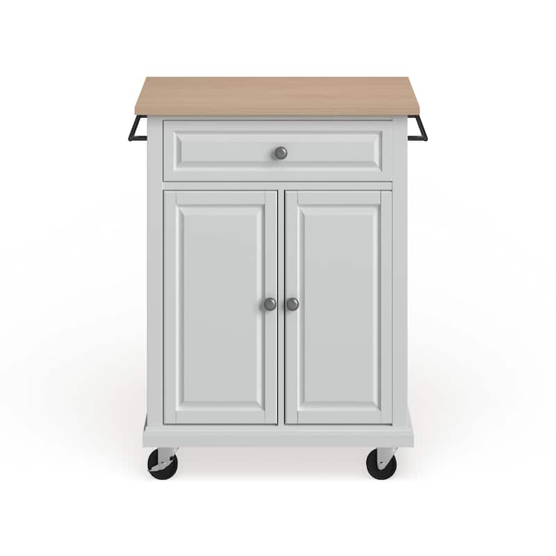 Crosley Compact Wood Top Kitchen Cart - 31"W x 18"D x 35.5"H