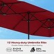 preview thumbnail 56 of 58, Gymax 13 FT Double-sided Patio Umbrella Outdoor Large Twin Size