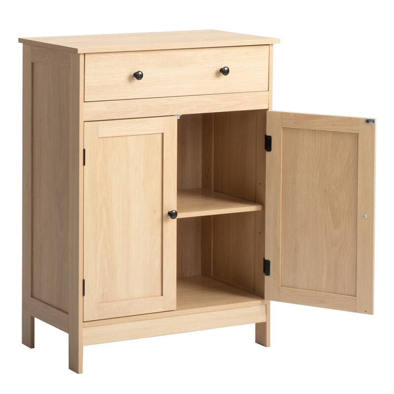Bathroom Storage Cabinet with 2 Doors and 1 Drawer