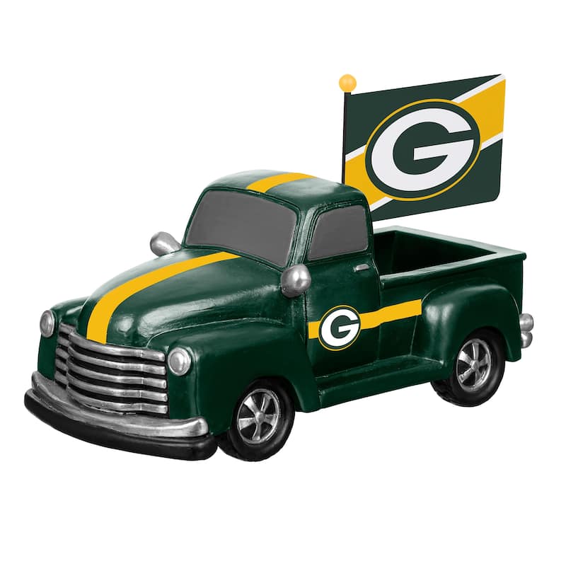 NFL Rally Truck Garden Statue with Team Flag