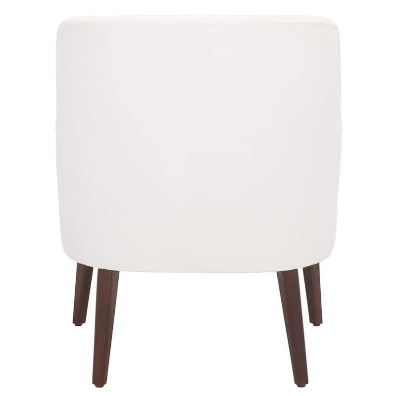SAFAVIEH Manerva Accent Chair - 27" W x 30.5" L x 35.8" H - 27Wx31Dx36H - White