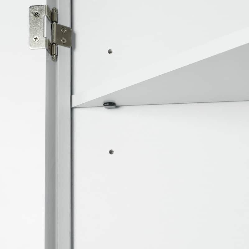 Roomfitters Triangle Bathroom Storage Cabinet with Adjustable Shelves Freestanding Floor Unit for Home or Kitchen