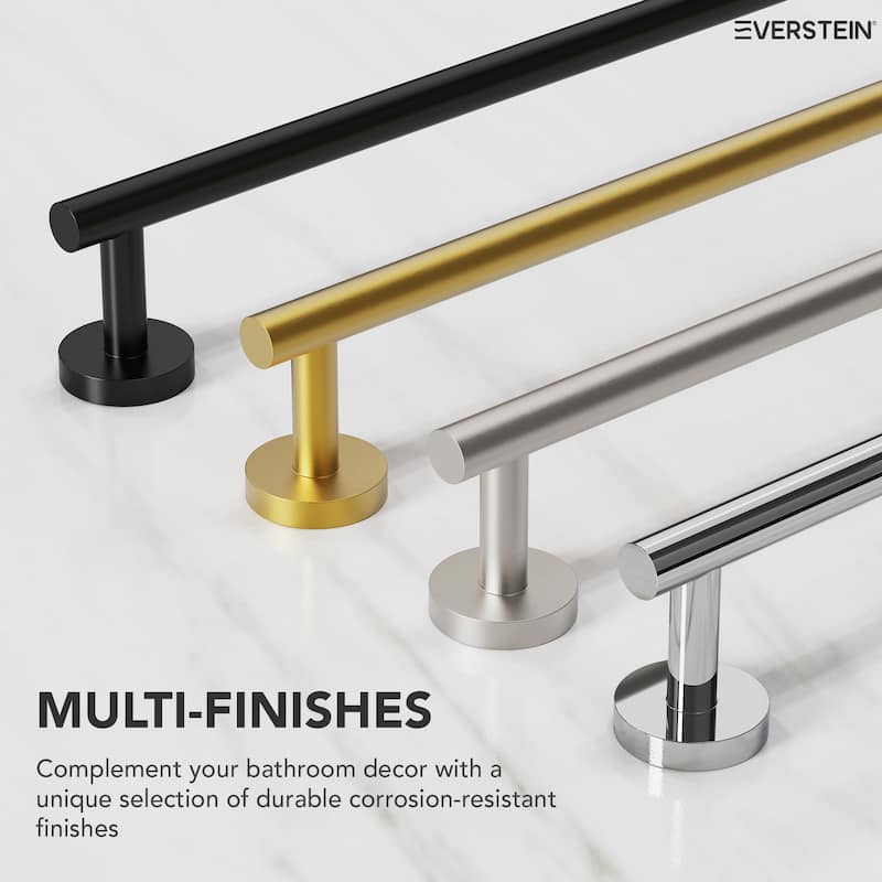 4-Piece Bathroom Hardware Accessories Set, Wall Mount Towel Bar, Toilet Paper Holder, Hand Towel Rack 1 Towel Hooks