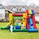 preview thumbnail 2 of 10, Costway Colorful Rainbow Kids Inflatable Bounce Castle with 50 Ocean - See Details