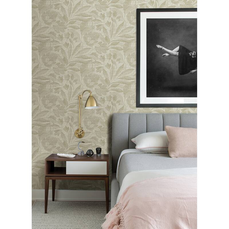A-Street Prints Lei Gold Leaf Wallpaper