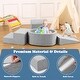 preview thumbnail 5 of 5, Soft Foam Climbing Blocks with Ball Pit for Toddlers 1-3 - Grey