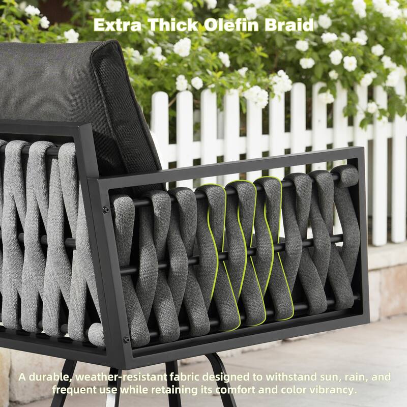 XIZZI 6-Piece Outdoor Patio Furniture Conversation Set