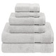 preview thumbnail 77 of 89, American Soft Linen Bekos 6 Piece Towel Set, 100% Cotton Bath Towel Set for Bathroom Silver