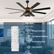 preview thumbnail 17 of 20, Chichoice 65" Industrial Caged Ceiling Fan with Light and Remote, 6-Speed DC Motor Large Ceiling Fan