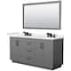 Option Dark Gray / White Quartz Top / Matte Black