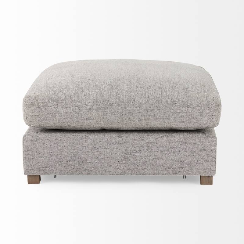 Valence 38.6L x 38.6W x 17.7H Medium Gray Full Size Ottoman Sectional Piece - 39.76 x39.76 x20.47