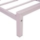 preview thumbnail 9 of 46, Metal Platform Bed for Kids, Low Bed Frame with House Shaped Headboard & Slats Support, No Spring Box Need, Easy to Assembly