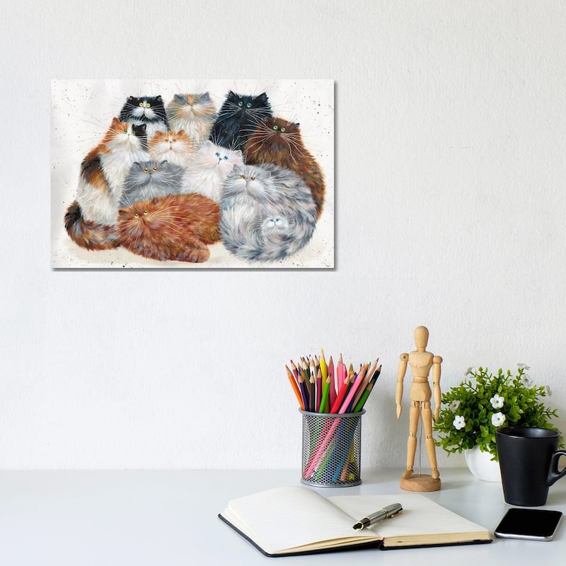 iCanvas "Fluffy Eleven" by Kim Haskins Canvas Print - 8x12x0.75