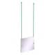 preview thumbnail 8 of 26, Allied Brass Frameless Rectangular Landscape Ceiling Hung Mirror with Beveled Edge Sea Foam Green