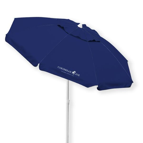6.5' Beach Umbrella, Double Canopy Windproof Design with UV Protection