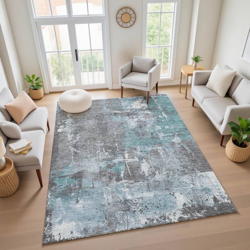 Premium Washable Super Soft Abstract Modern Mayfield Rug
