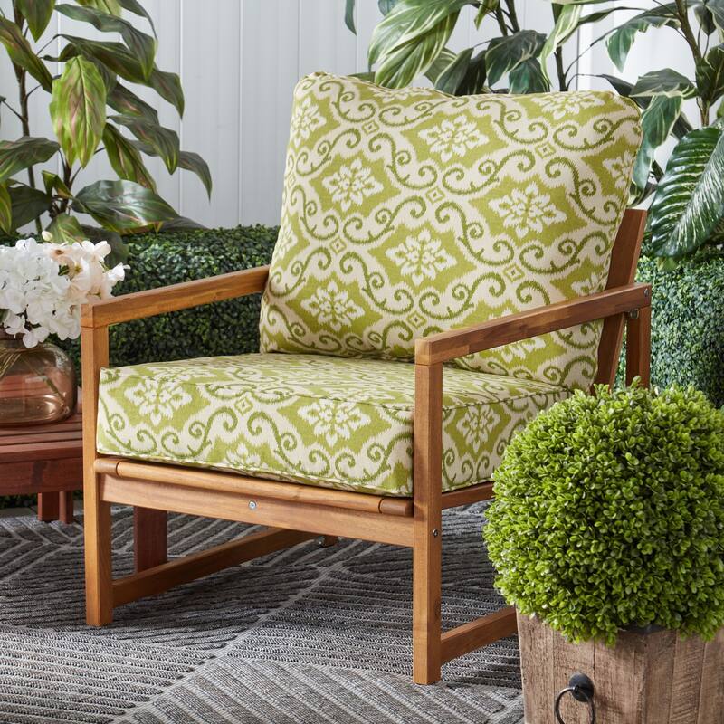 Outdoor 2-Piece Reversible Deep Seat Cushion Set (Cushions Only)