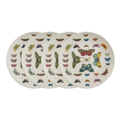 Portmeirion Botanic Garden Set of 4 Harmony AccentsCoupe Plates - 8.5" D