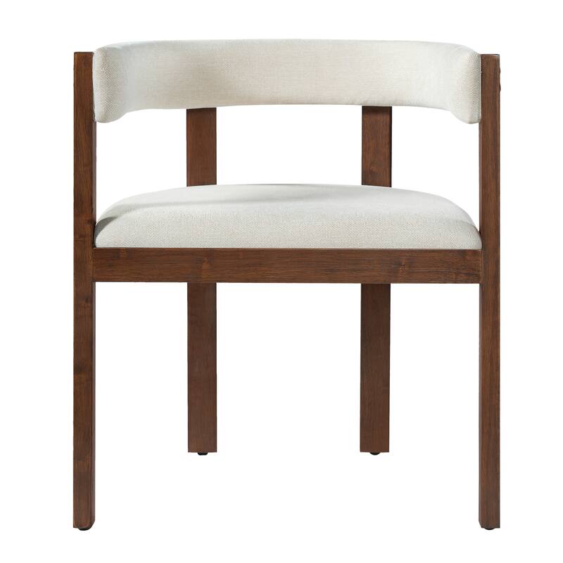 Christopher Knight Home - Dawson Modern Dining Arm Chair Set with Sculpted Comfort and Solid Wood Support