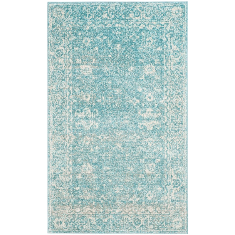 SAFAVIEH, Evoke Karola Vintage Boho Rug - 4' x 6' - Light Blue/Ivory