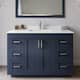 Option Dark Blue / White Quartz Top / Brushed Nickel