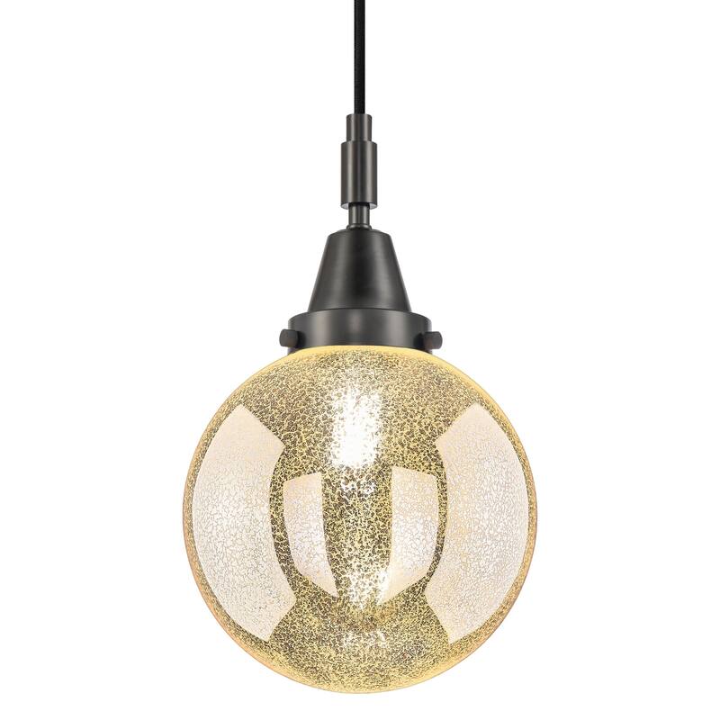 Innovations Lighting 447-1P-G208-8 Beacon 8" Wide Mini Pendant with - Matte Black