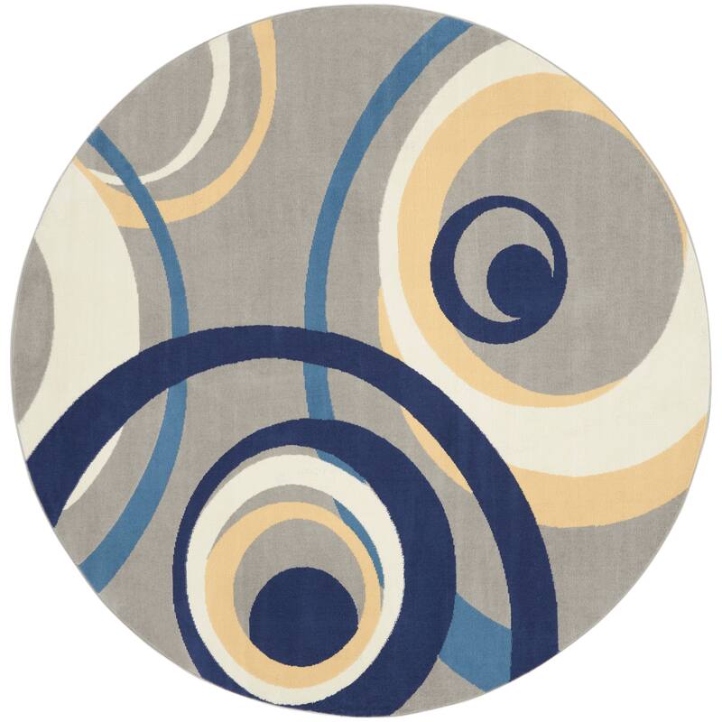 Nourison Grafix Transitional Geometric Abstract Area Rug