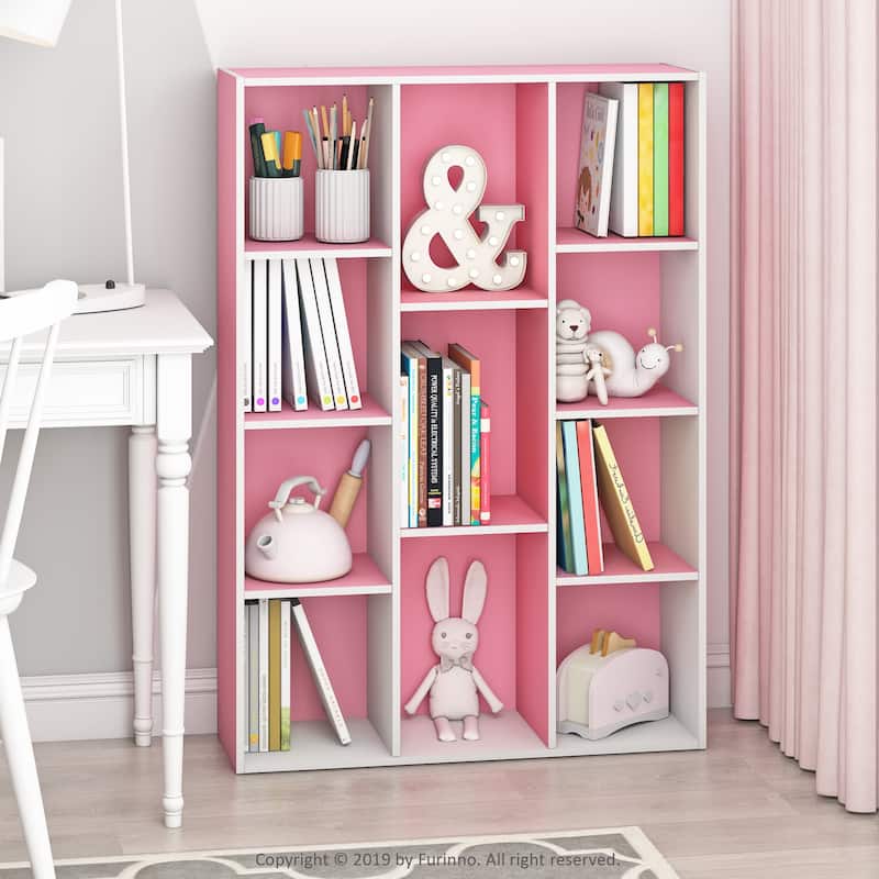 Furinno 11-Cube Reversible Open Shelf Bookcase
