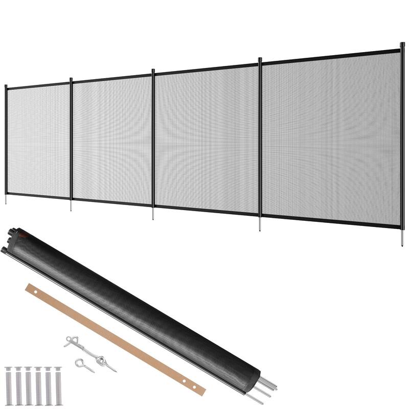 4x12 FT Pool Safety Fence for Inground Pools Kids and Pets Guard - 4x12FT