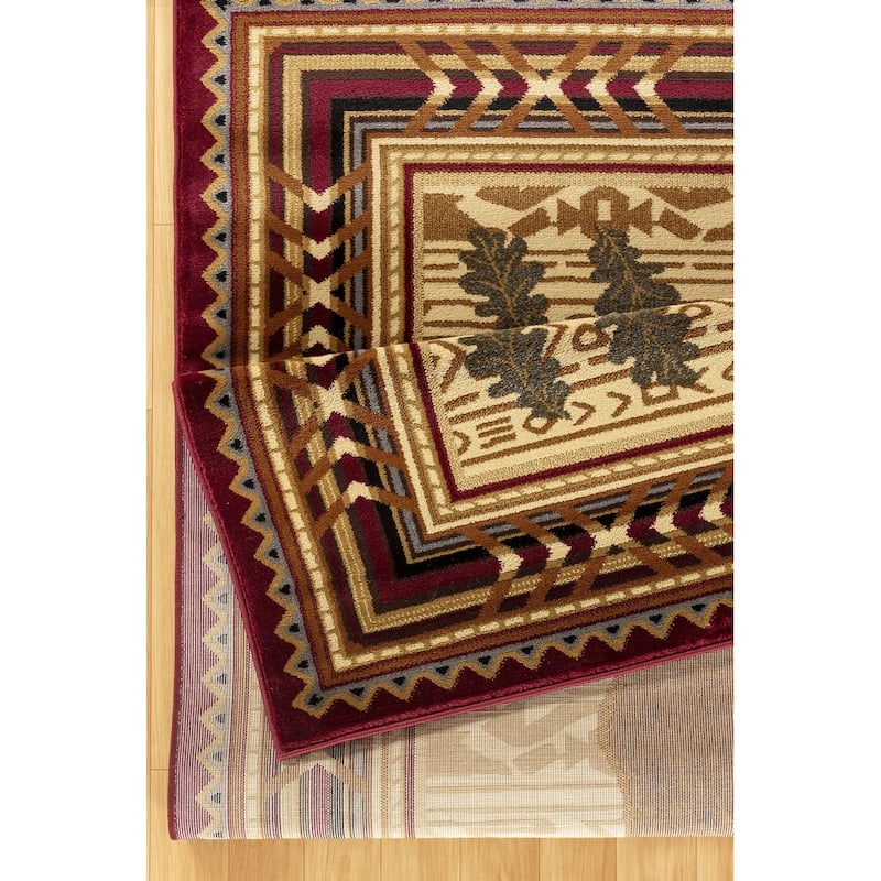 Nature's Nest GC_CBL3007 Multi Lodge Area Rug