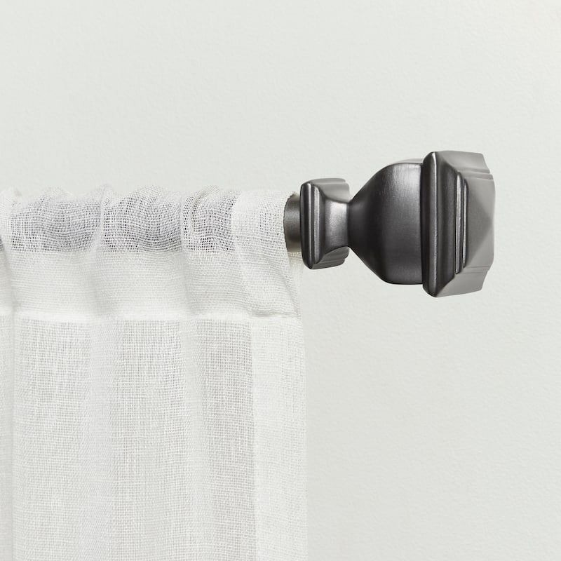EXCLUSIVE HOME Napoleon 1" Curtain Rod and Finial Set