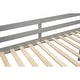 preview thumbnail 10 of 12, Modern Concise Design Twin Size Wood Low Loft Bed with Convertible Ladder,Sturdy Wood Frame and Full-Length Guardrail