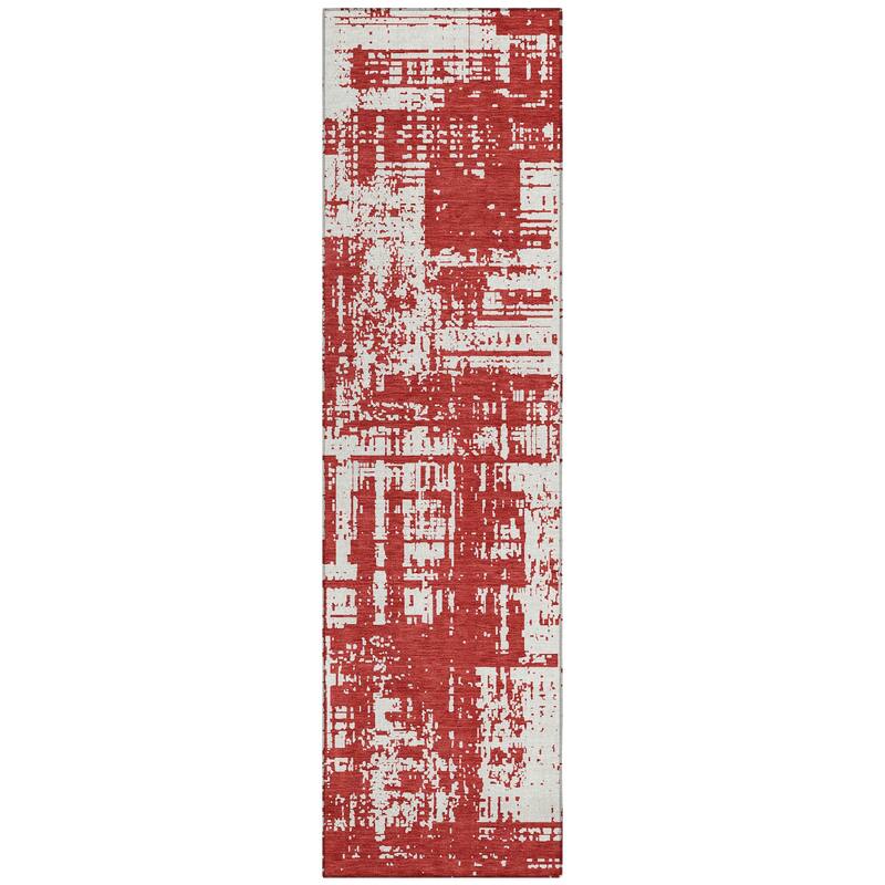 Machine Washable Indoor/ Outdoor Chantille Solid Abstract Rug