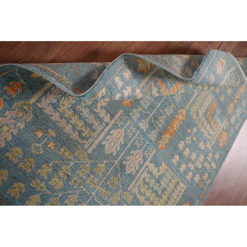 Light Blue Kazak Accent Rug Hand-Knotted Wool Carpet - 3'1" x 4'4"