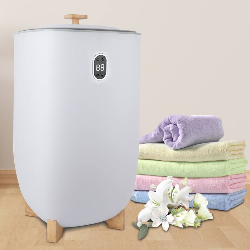 Freestanding Electric Towel Warmer - White