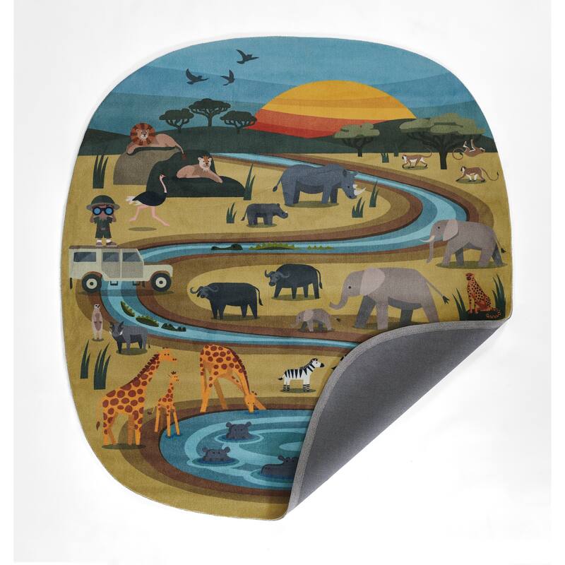 Momeni Playground Safari Kid Rug
